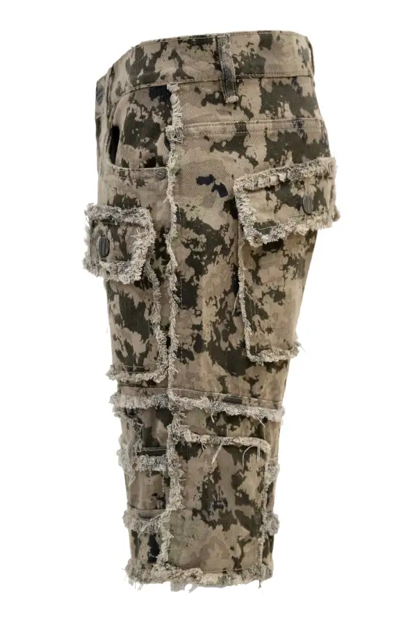 Men's Layered Twill Utility Shorts