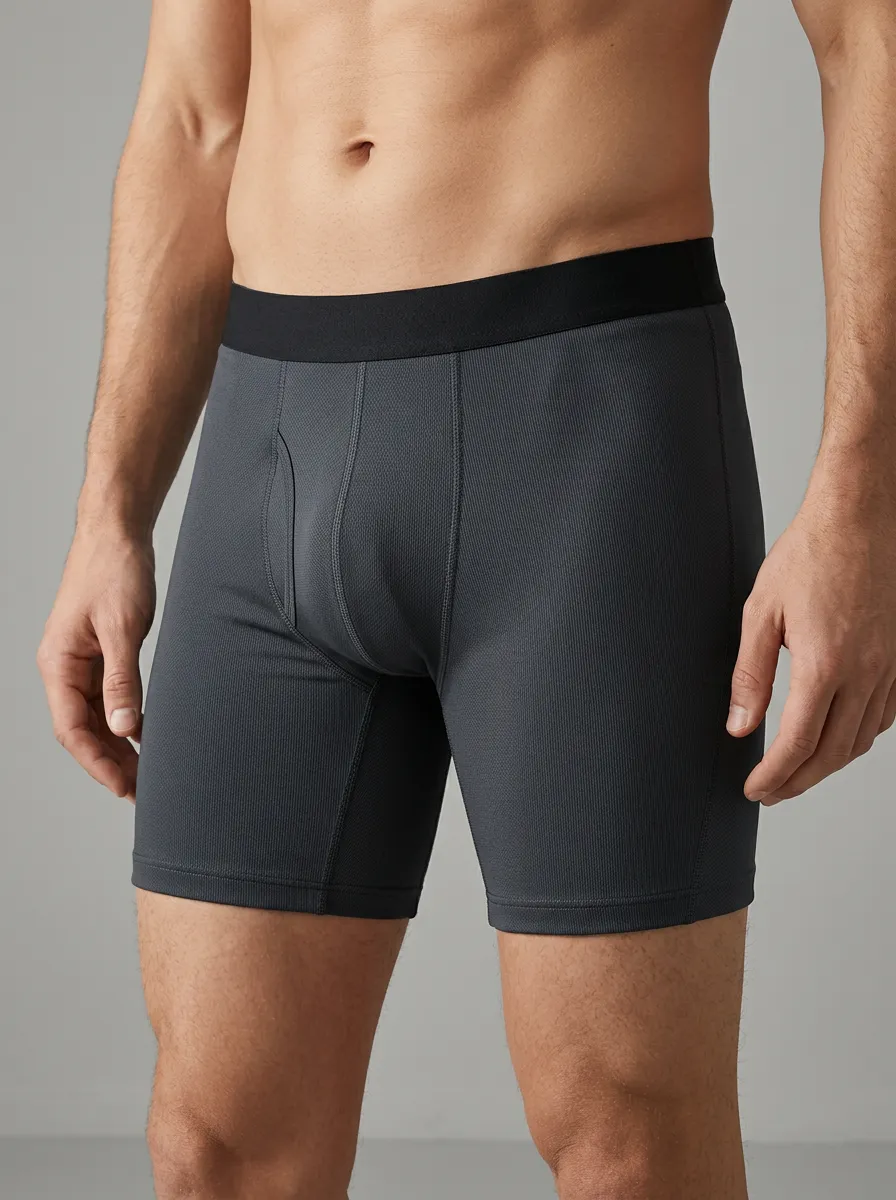 Urban Ribbed Finish Men's Boxer Briefs