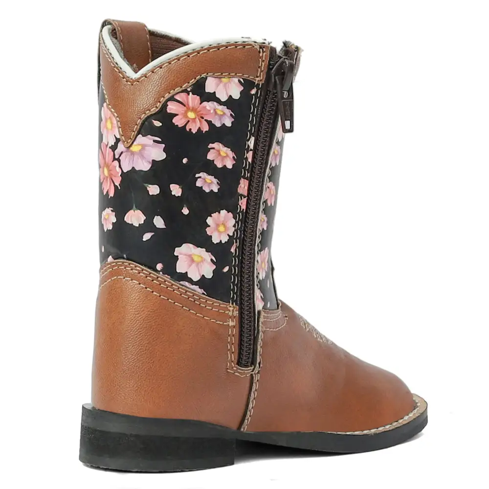 Structured Men's Denim Boots With Round Toe