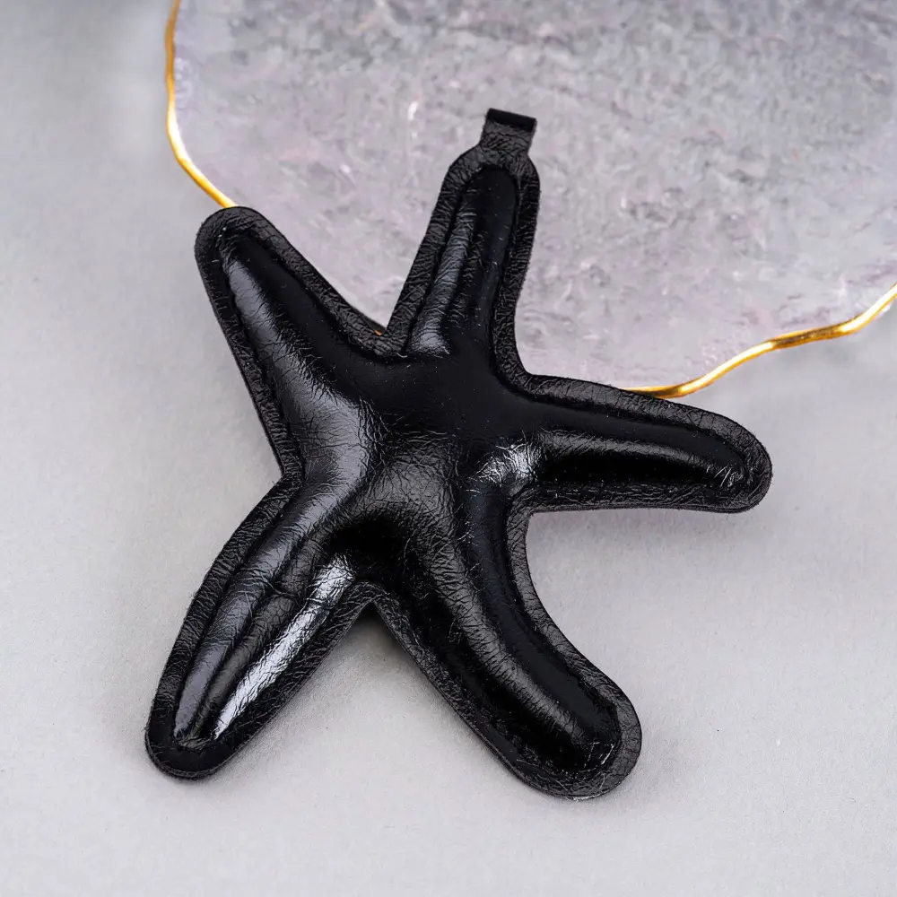 Cartoon Star Keychain Leather Bag Car Accessory