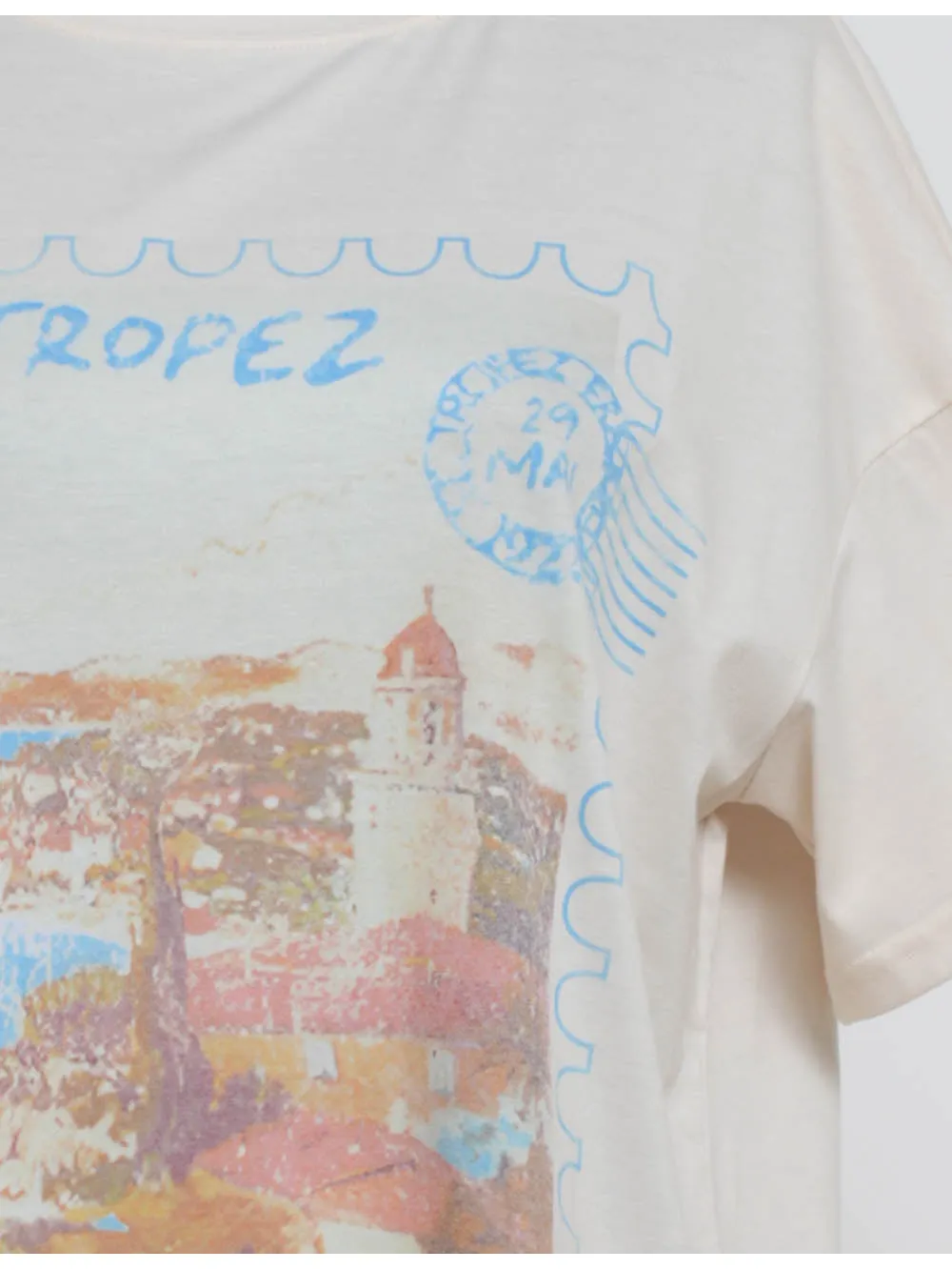 Chic Travel Graphic Pullover Short Sleeves T-shirt