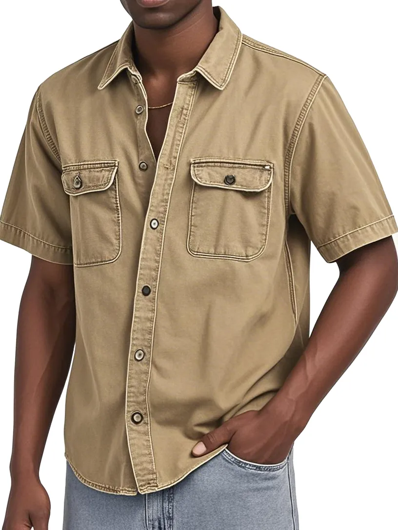 Short Sleeve Double Pocket Shirt