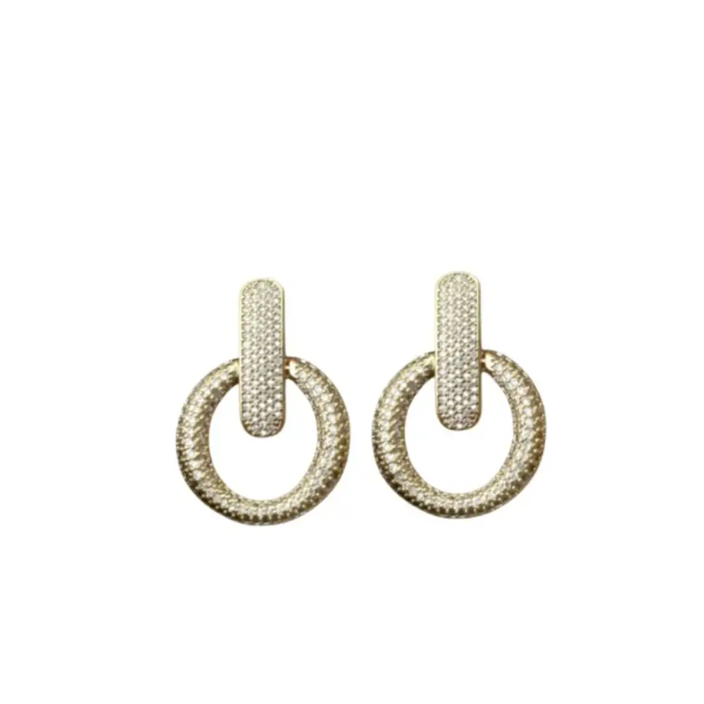 Textured Refined Drop Earrings
