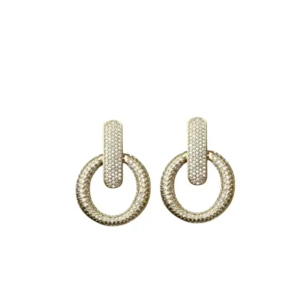 Textured Refined Drop Earrings