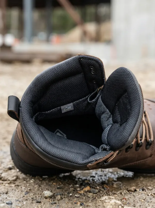 Workshop-Ready Leather-Look Workwear Men's Waterproof Work Boots