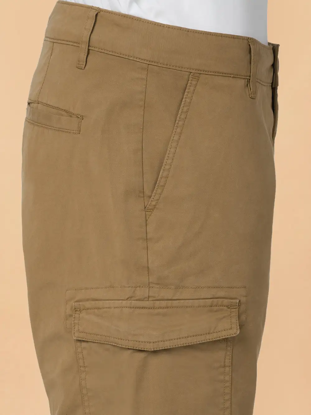 Regular-Fit Convertible Mid-Rise Cargo Trousers