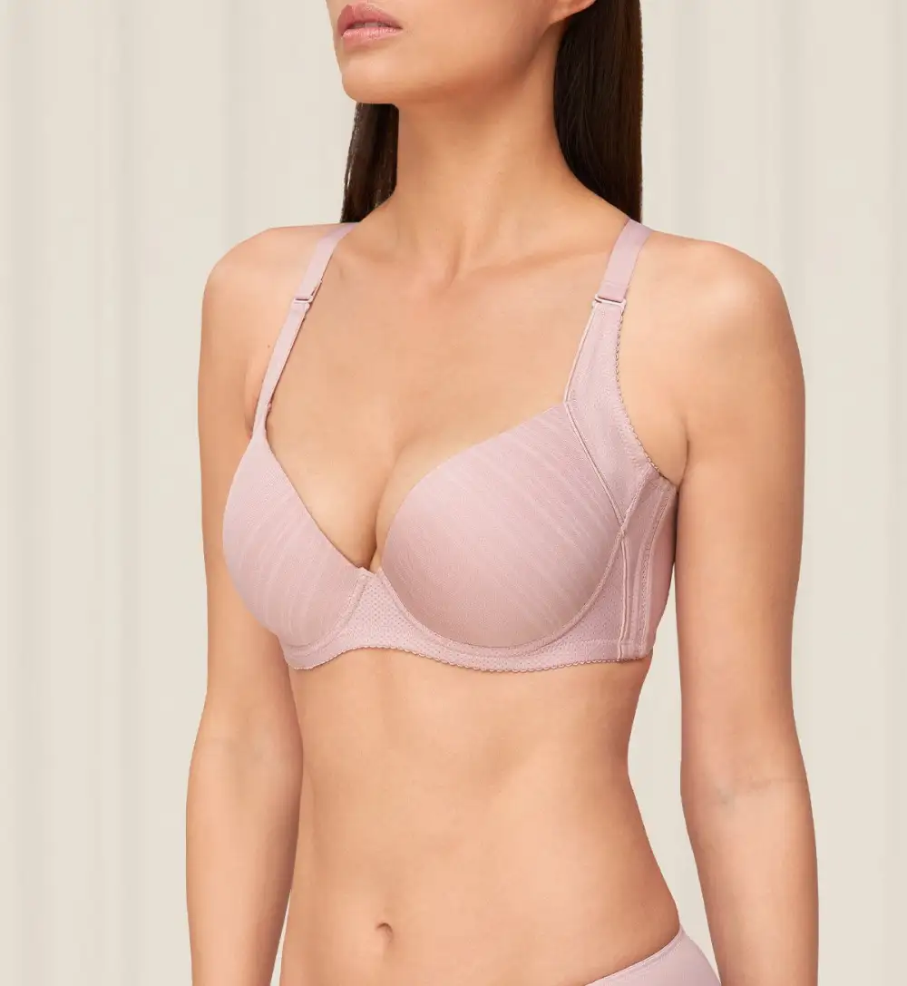Women's Secure-Fit Wired Padded Cooling Breathable T-Shirt Bra