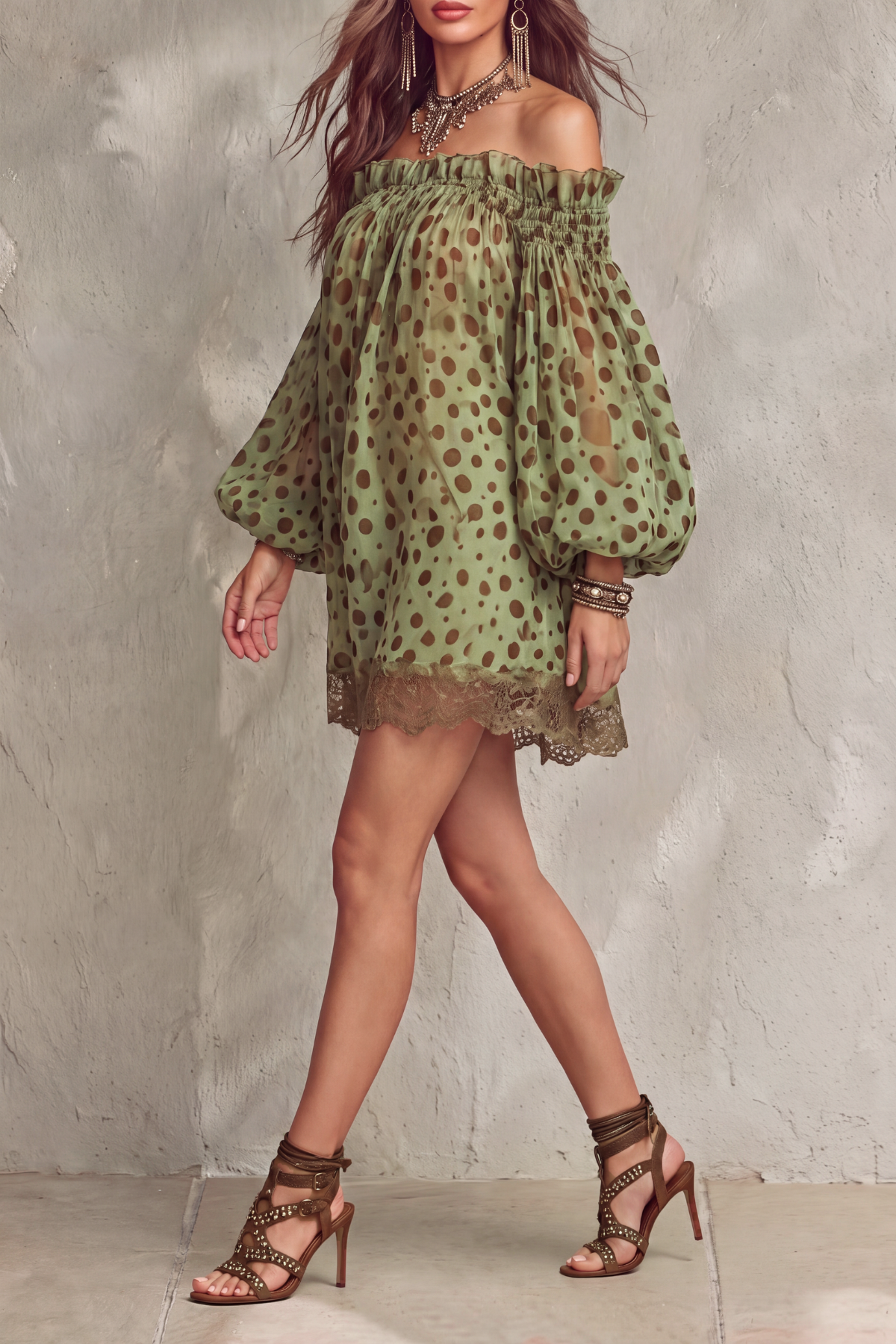 Refined Lace Mini Dress