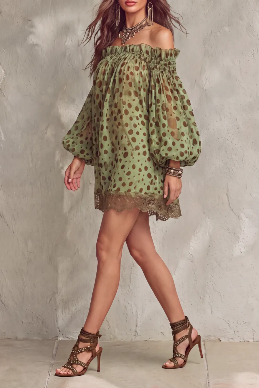 Refined Lace Mini Dress