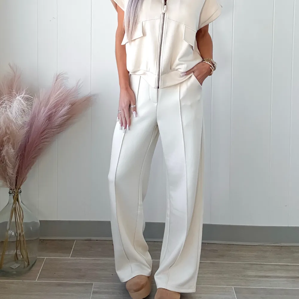 Classic Elastic-Waist Pants