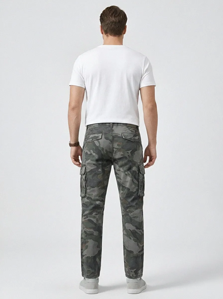 Tactical- Camouflage Military-Inspired Camouflage Cargo Pants