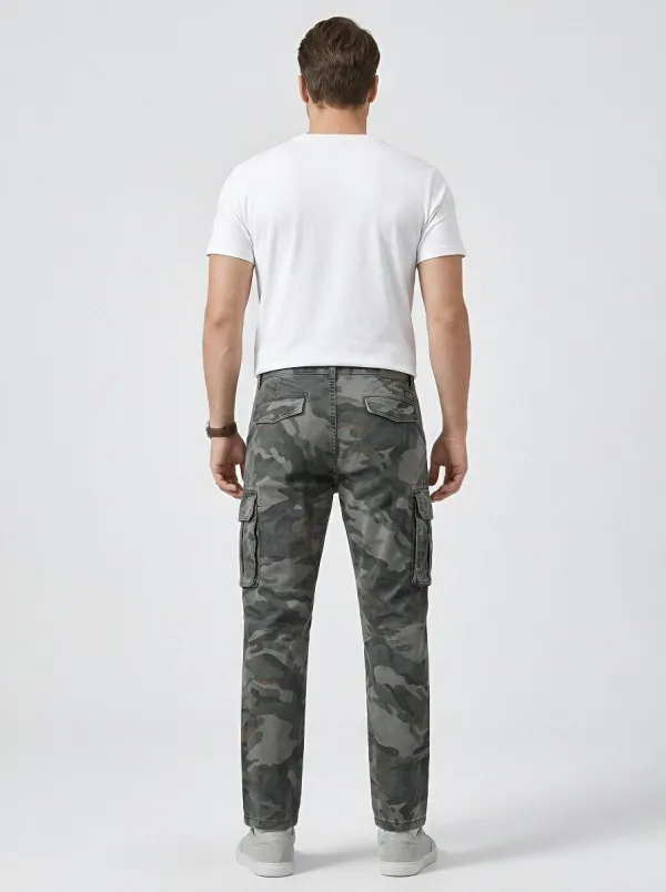 Tactical- Camouflage Military-Inspired Camouflage Cargo Pants