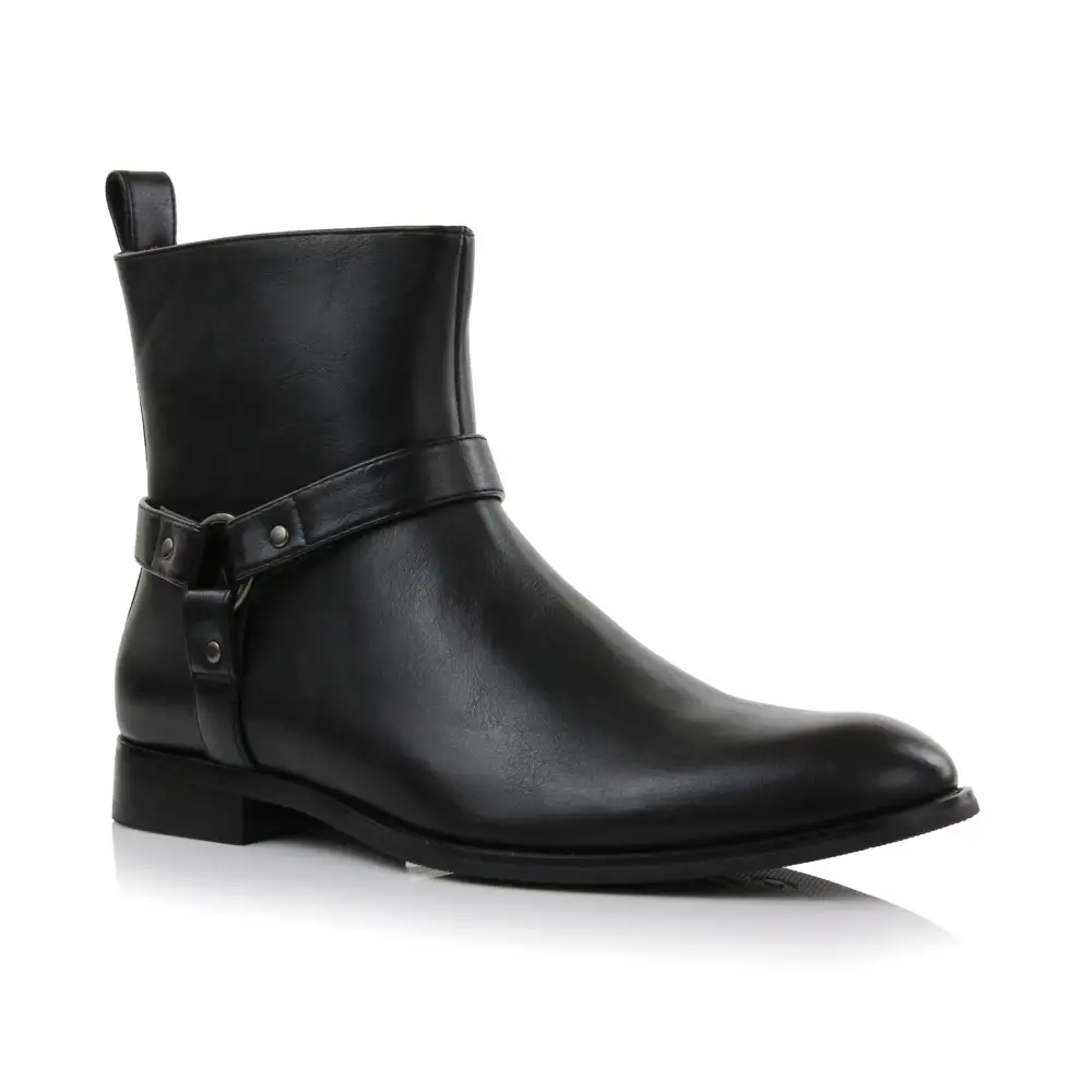 Faux-Suede Suede Faux-Leather Chelsea Boots