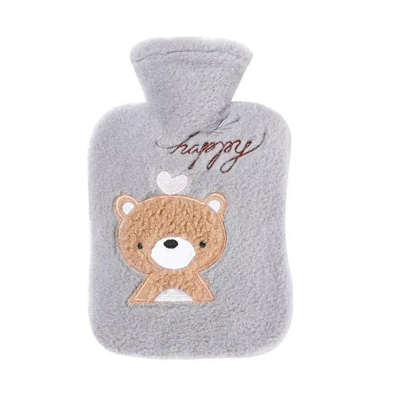 Cartoon Printed Flannelette Cover Infusing Water Bag