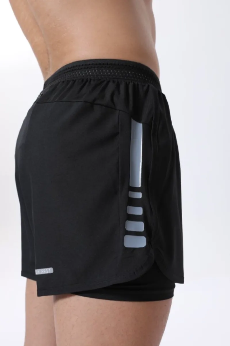 Quick Dry Breathable Storage Pocket Athletic Shorts