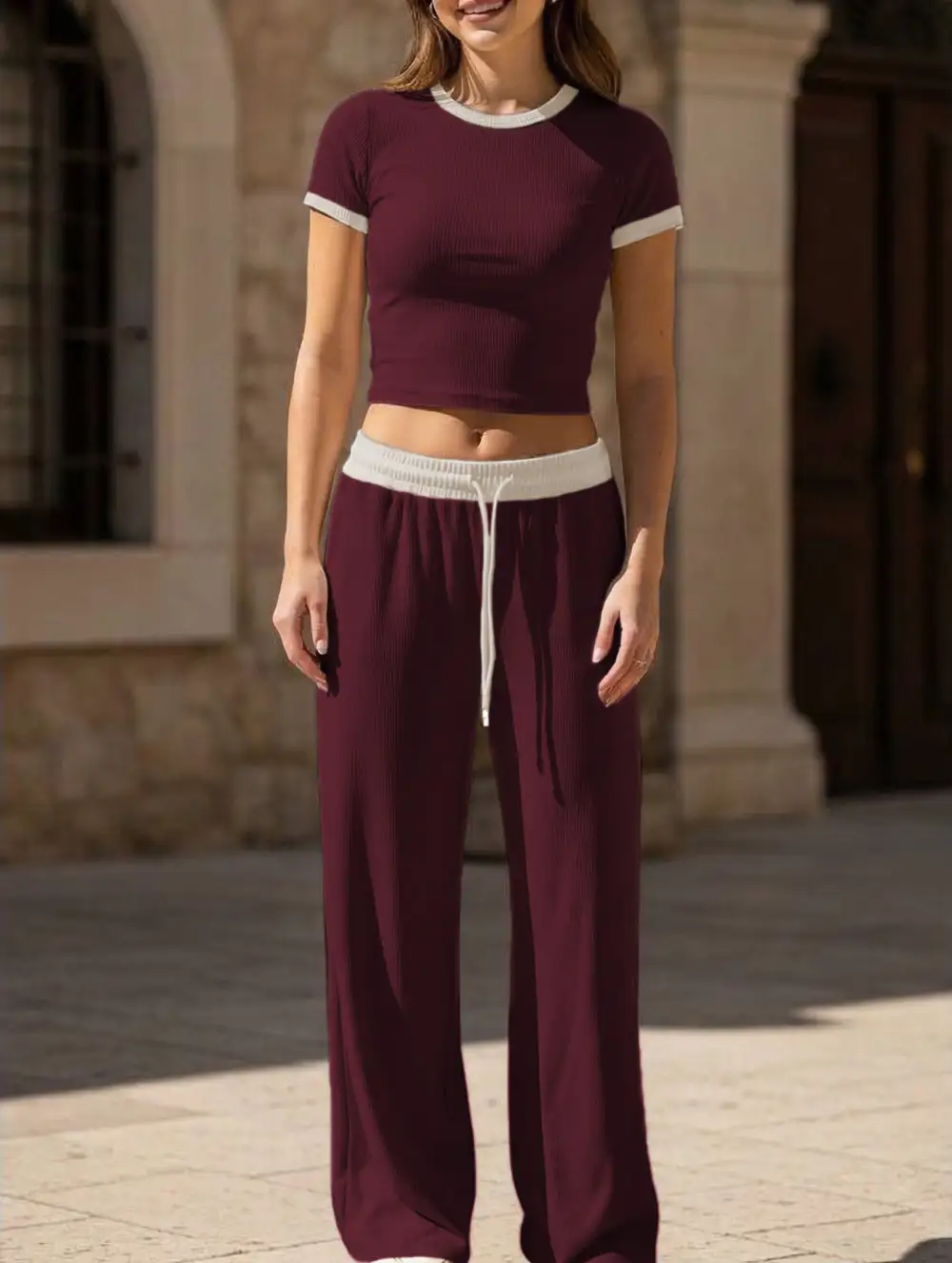 Sports Tee Pants Set