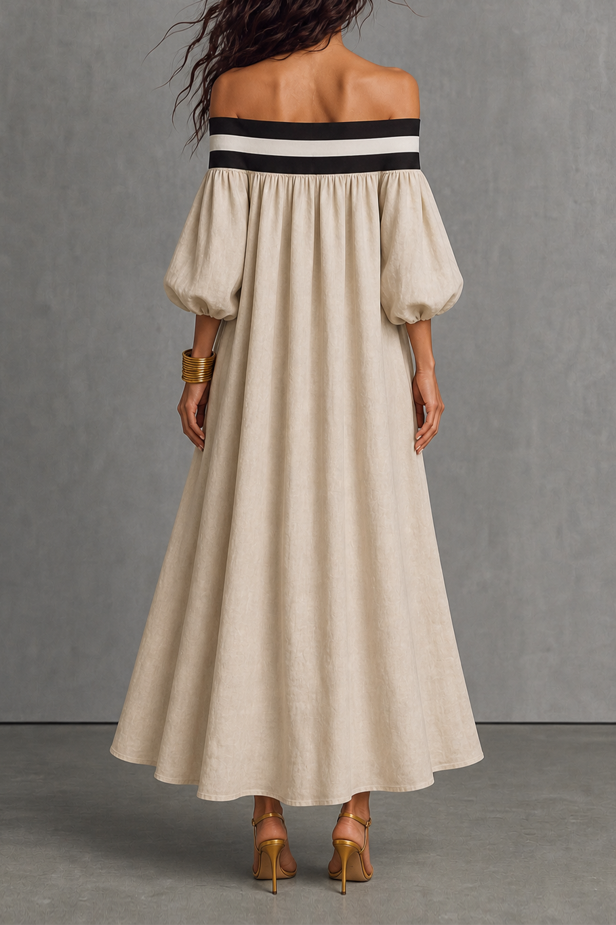 Off Shoulder Maxi Dress