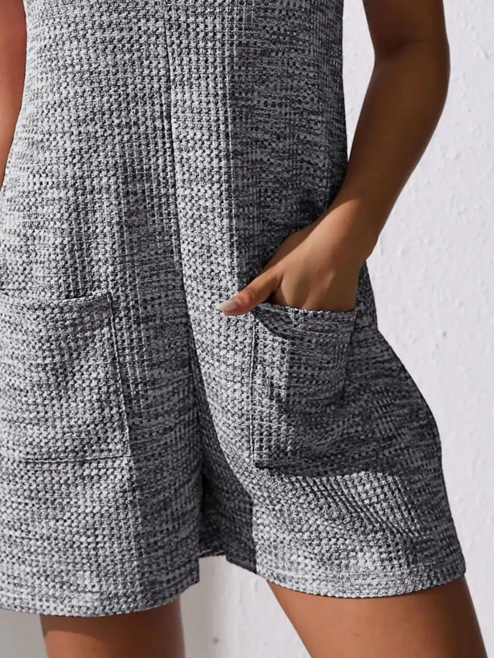 Everyday Button Front Pocket Romper