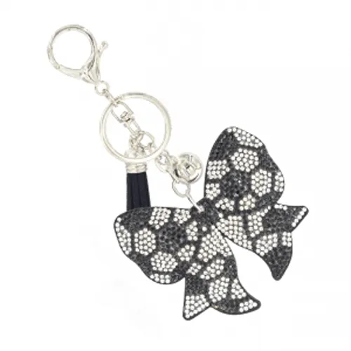 Soccer Ribbon Charm Keychain