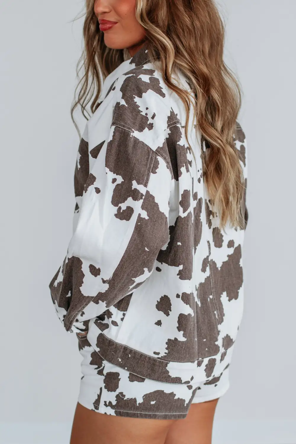 Collared Button-Cuff Everyday Jacket