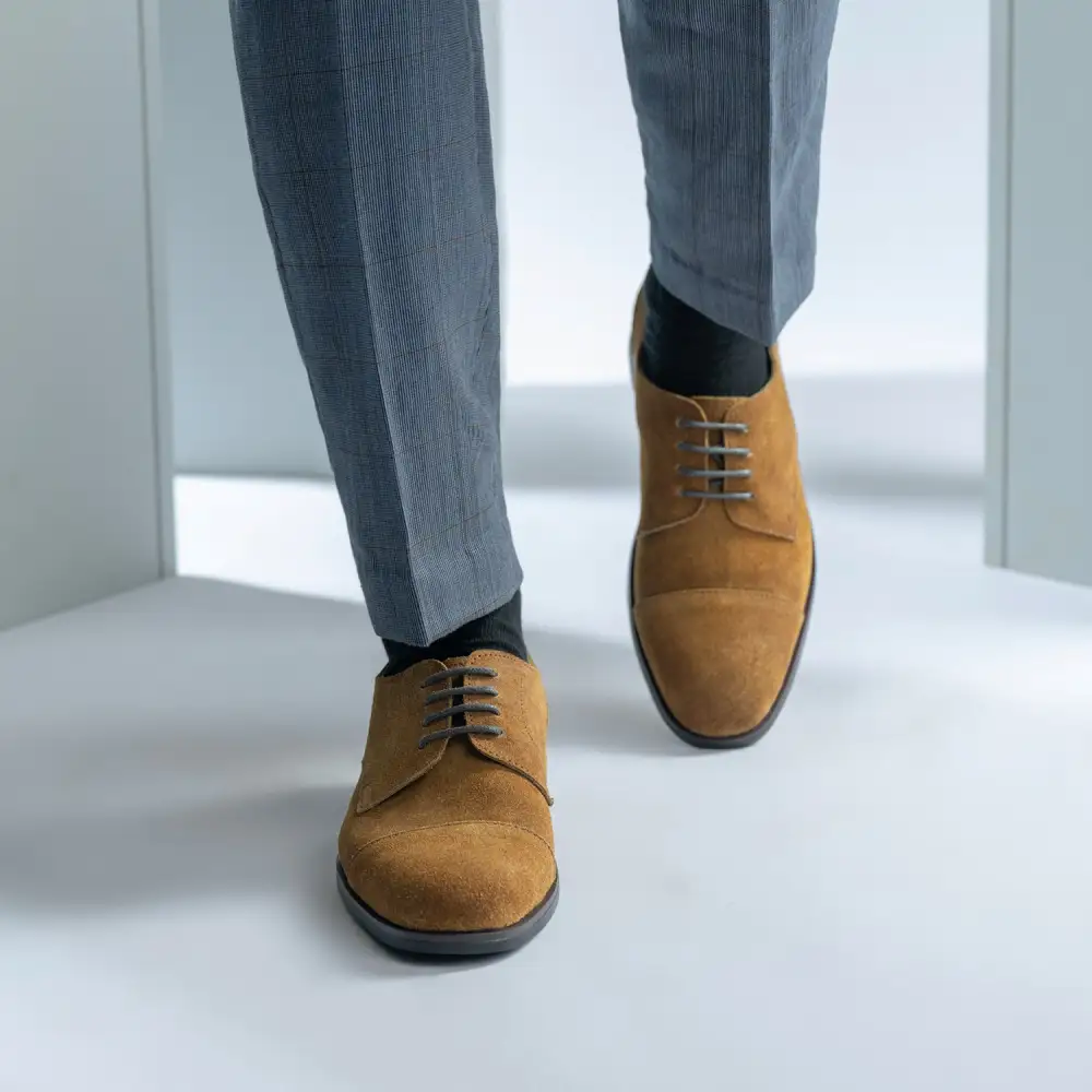 Brown Suede Leather Loafers