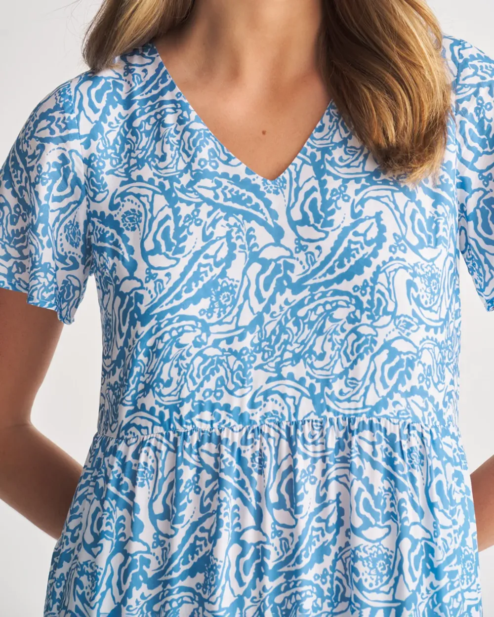 Printed Tier Dress