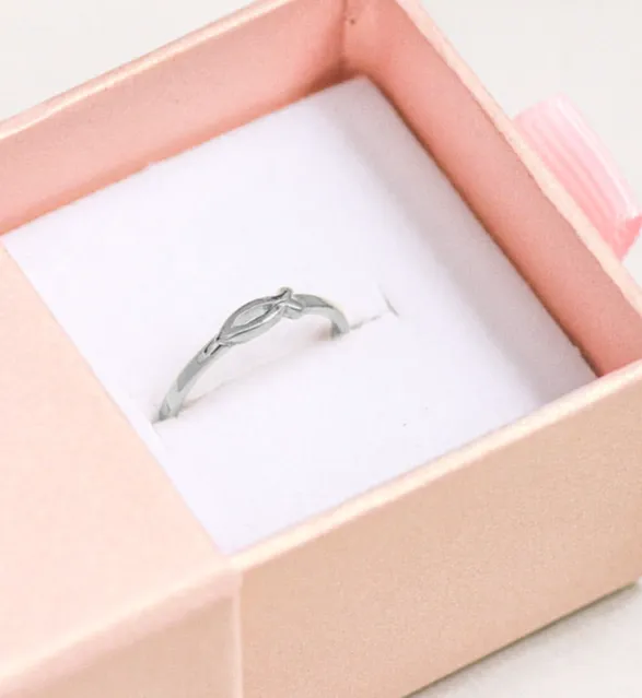 Sculpted Ichthys Statement Ring