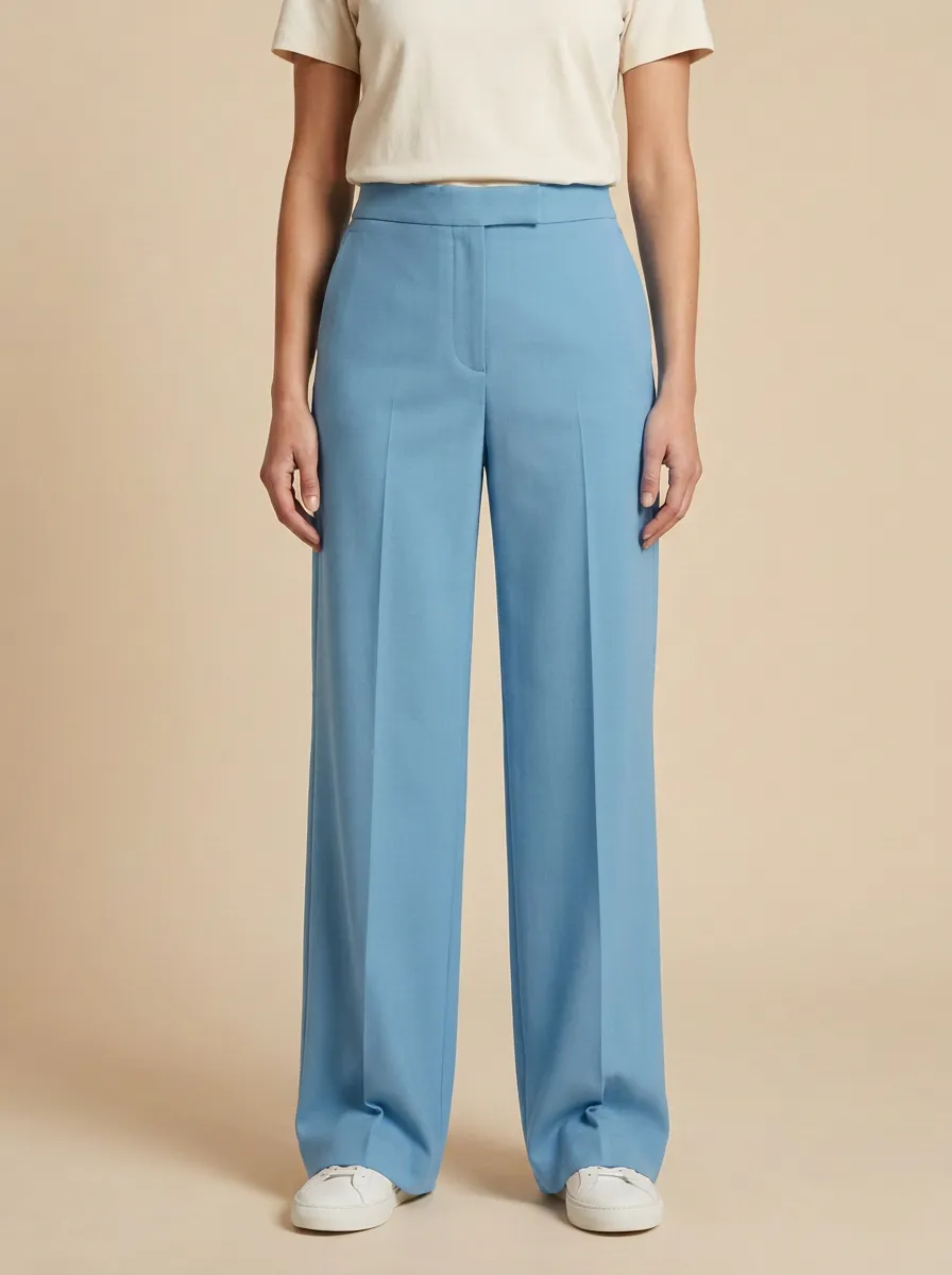 High Rise Wide Leg Trousers