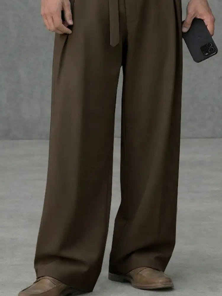 Belted Wide Leg Trousers