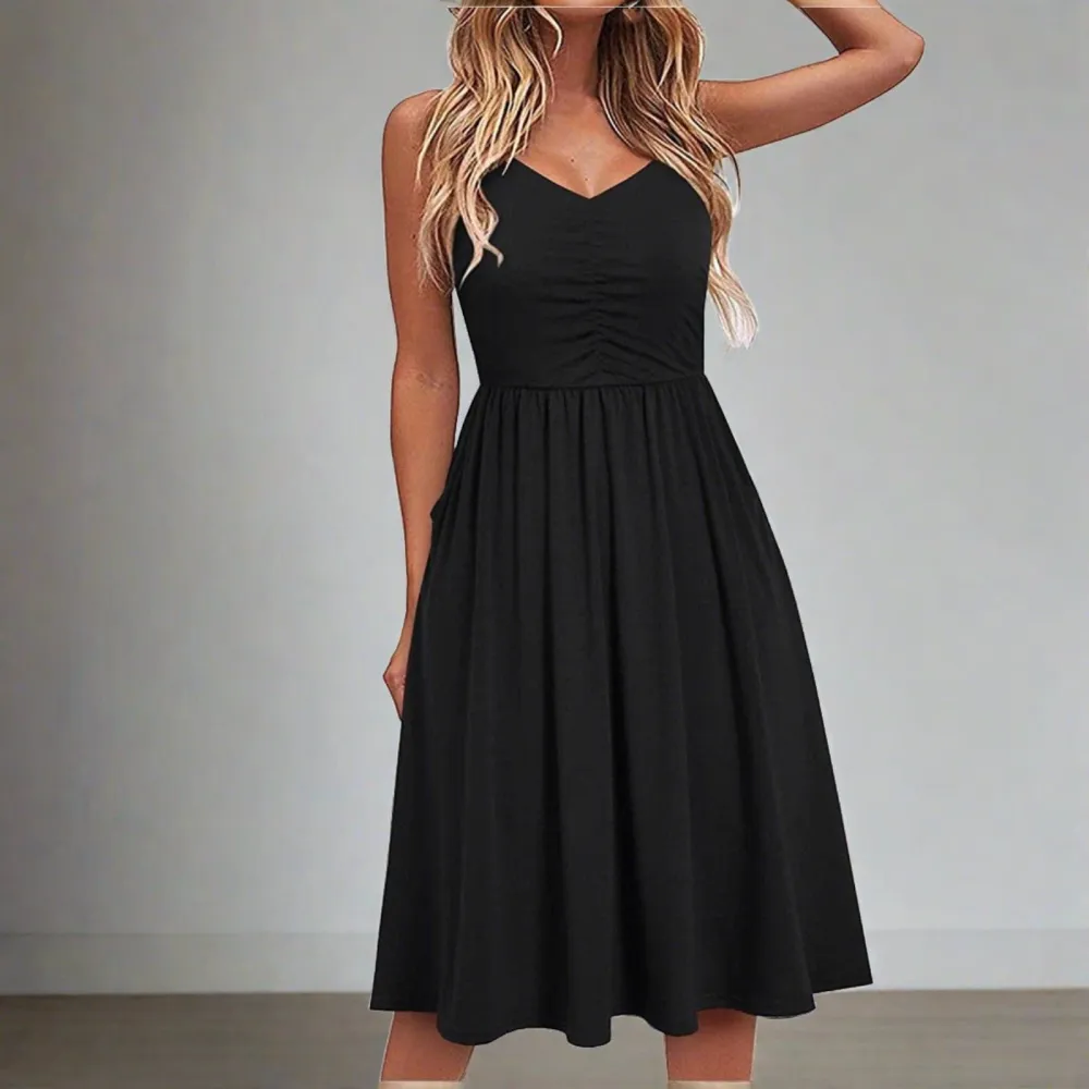 Women's Fitted Evening Midi Dress