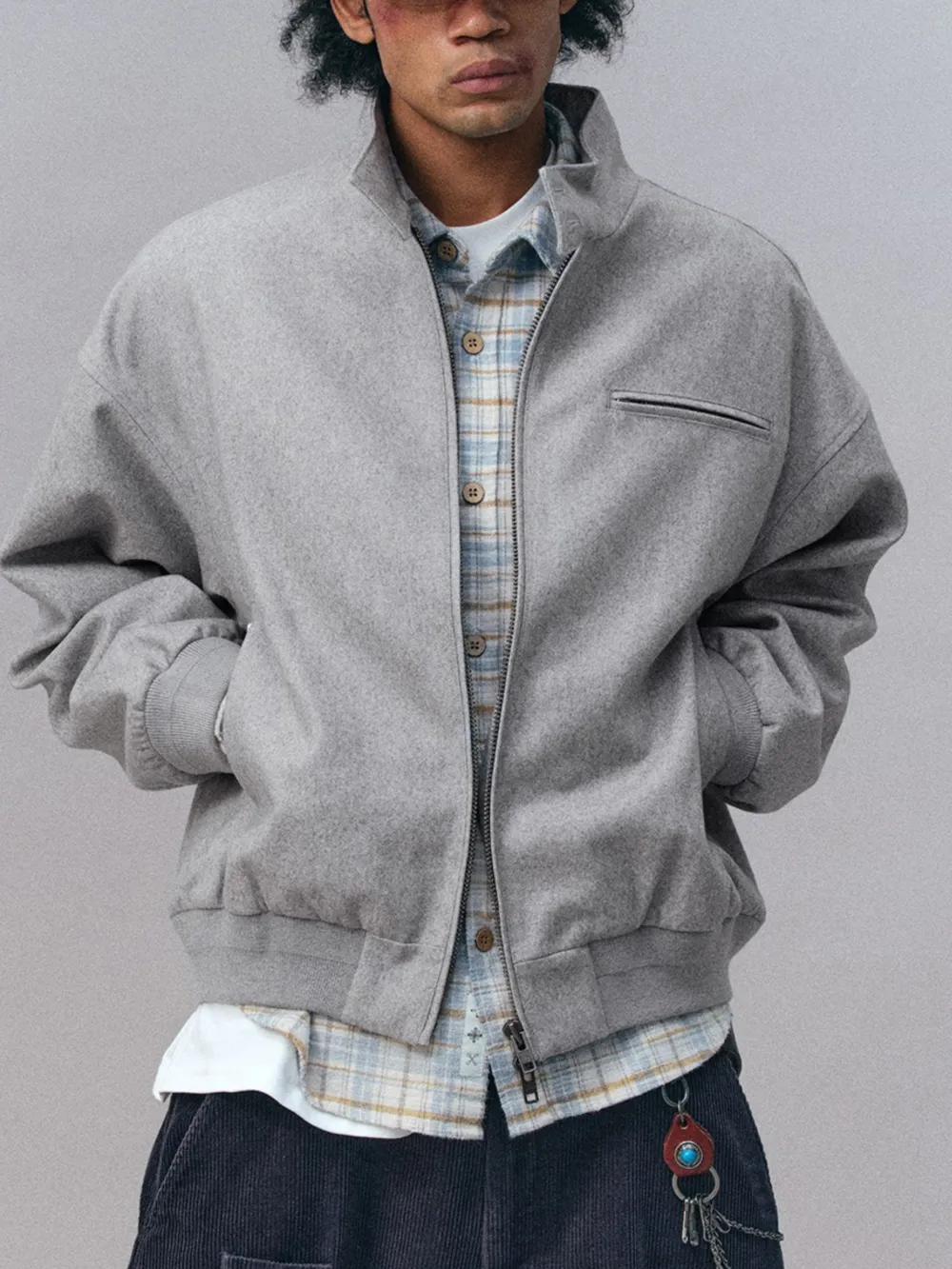 Wind Resistant Stand Collar Outdoor Utility Jacket