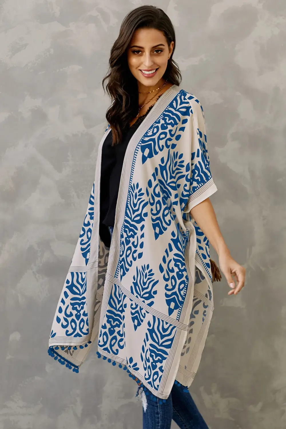 Swimwear Prowess Pom Pom Kimono