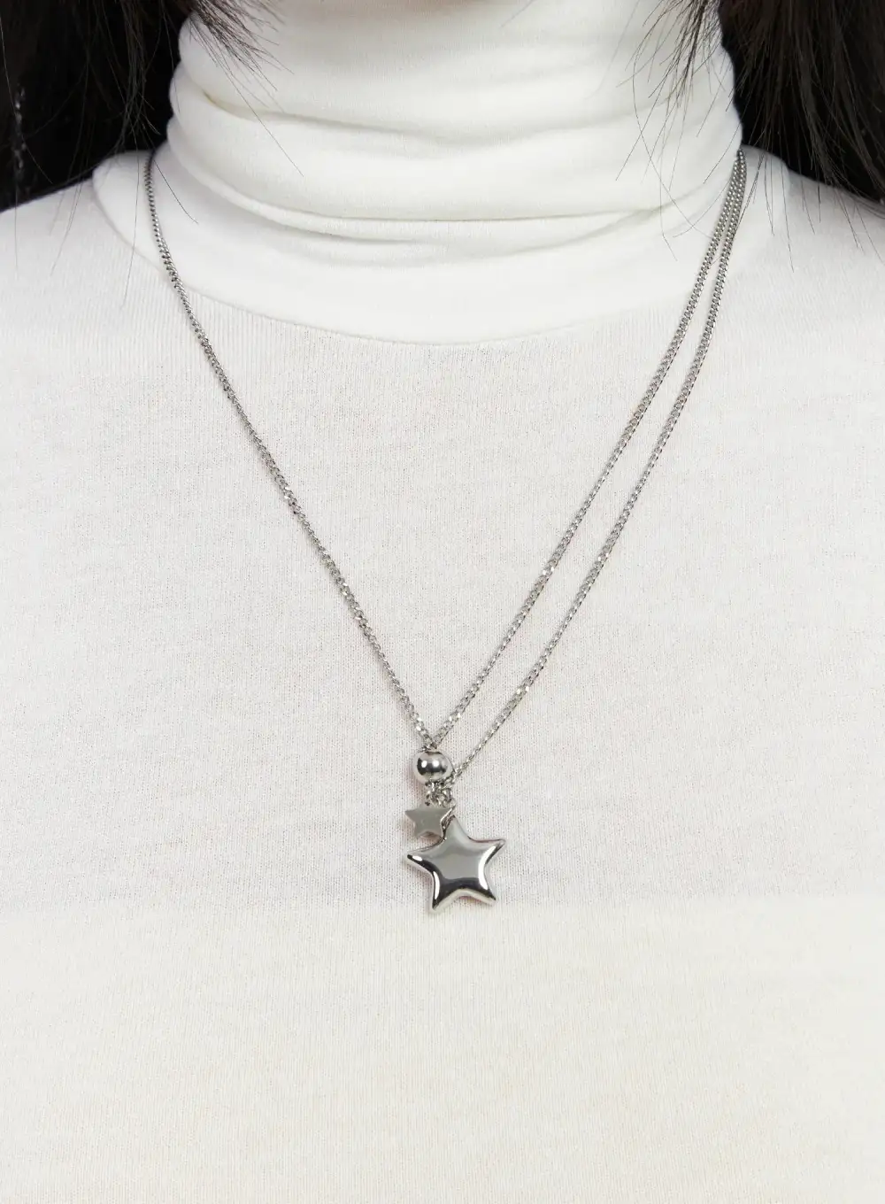 Layered Star Pendant Necklace