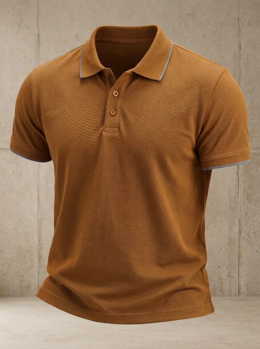 Refined Classic-Look Men's Polo Shirt