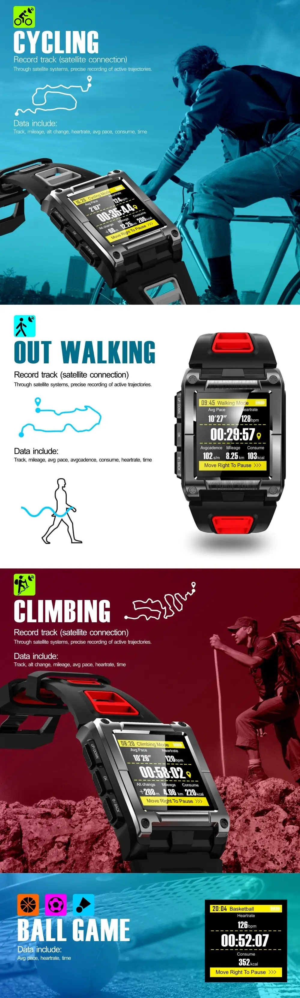 Waterproof Swimming Smart Watch