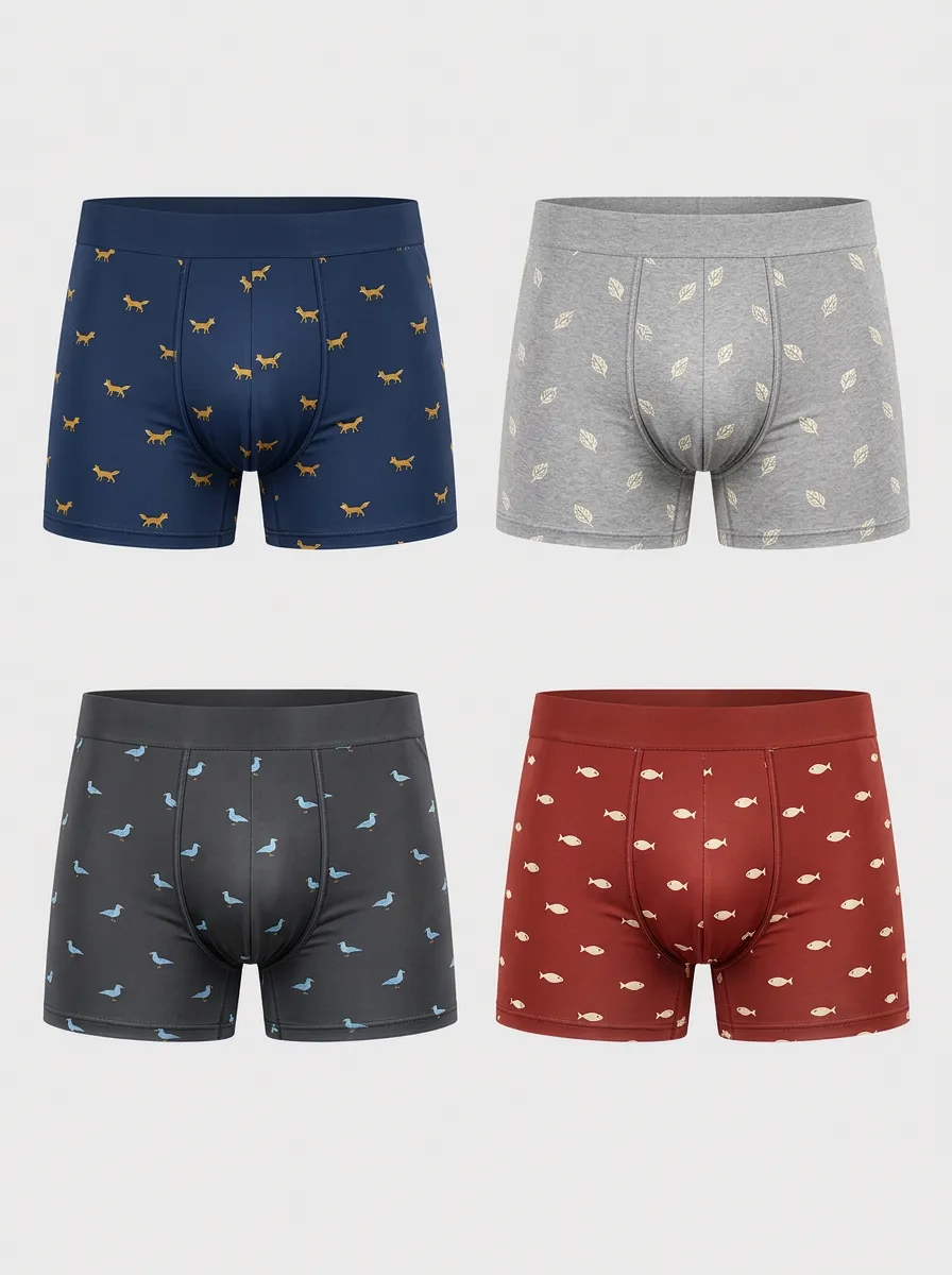 Men's Mason Animal Nature Boxer Briefs 9-Pack
