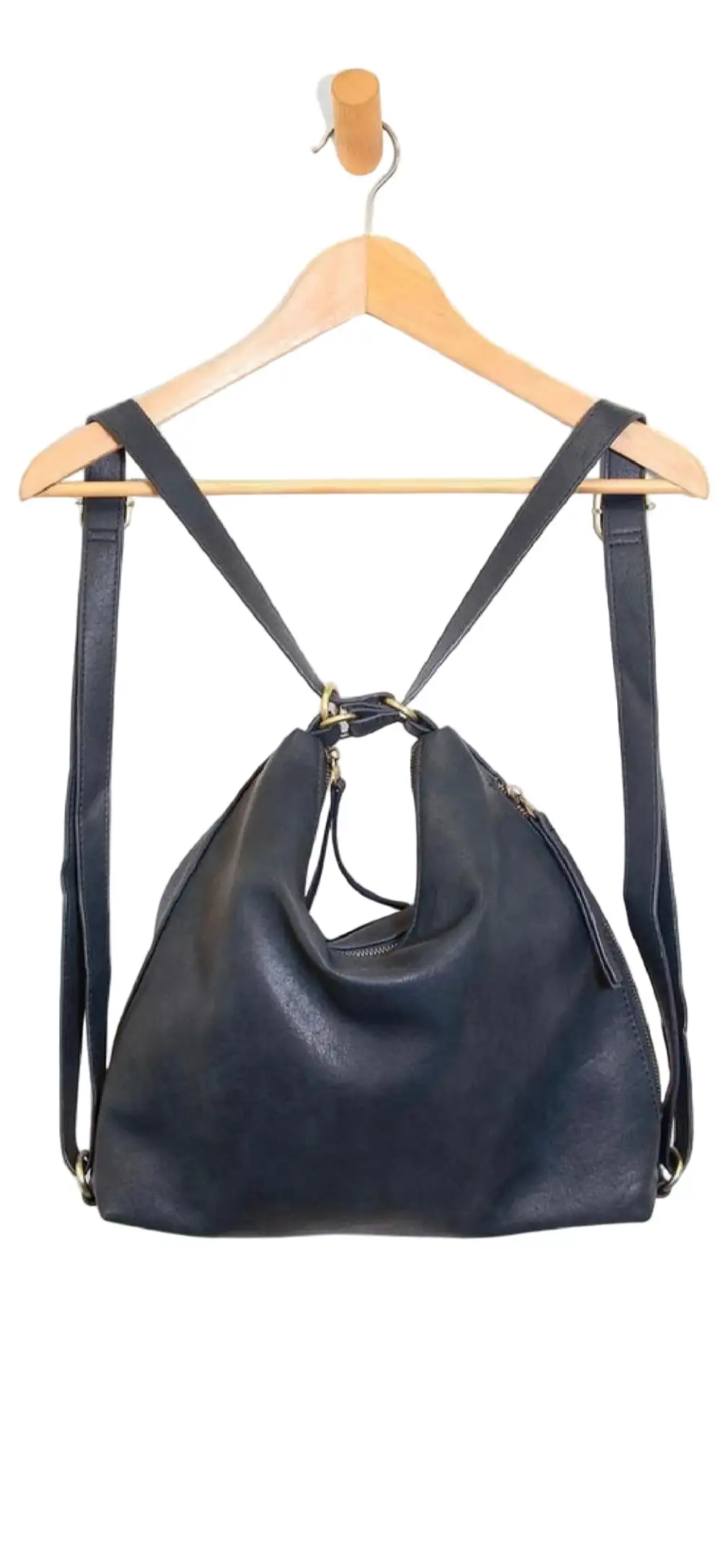 Functional Leather Backpack
