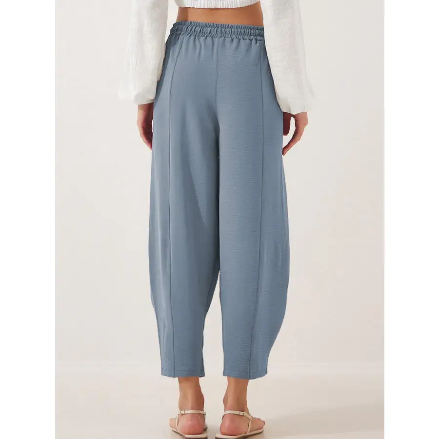 Full Size Drawstring Cropped Jogger Pants Plus Size