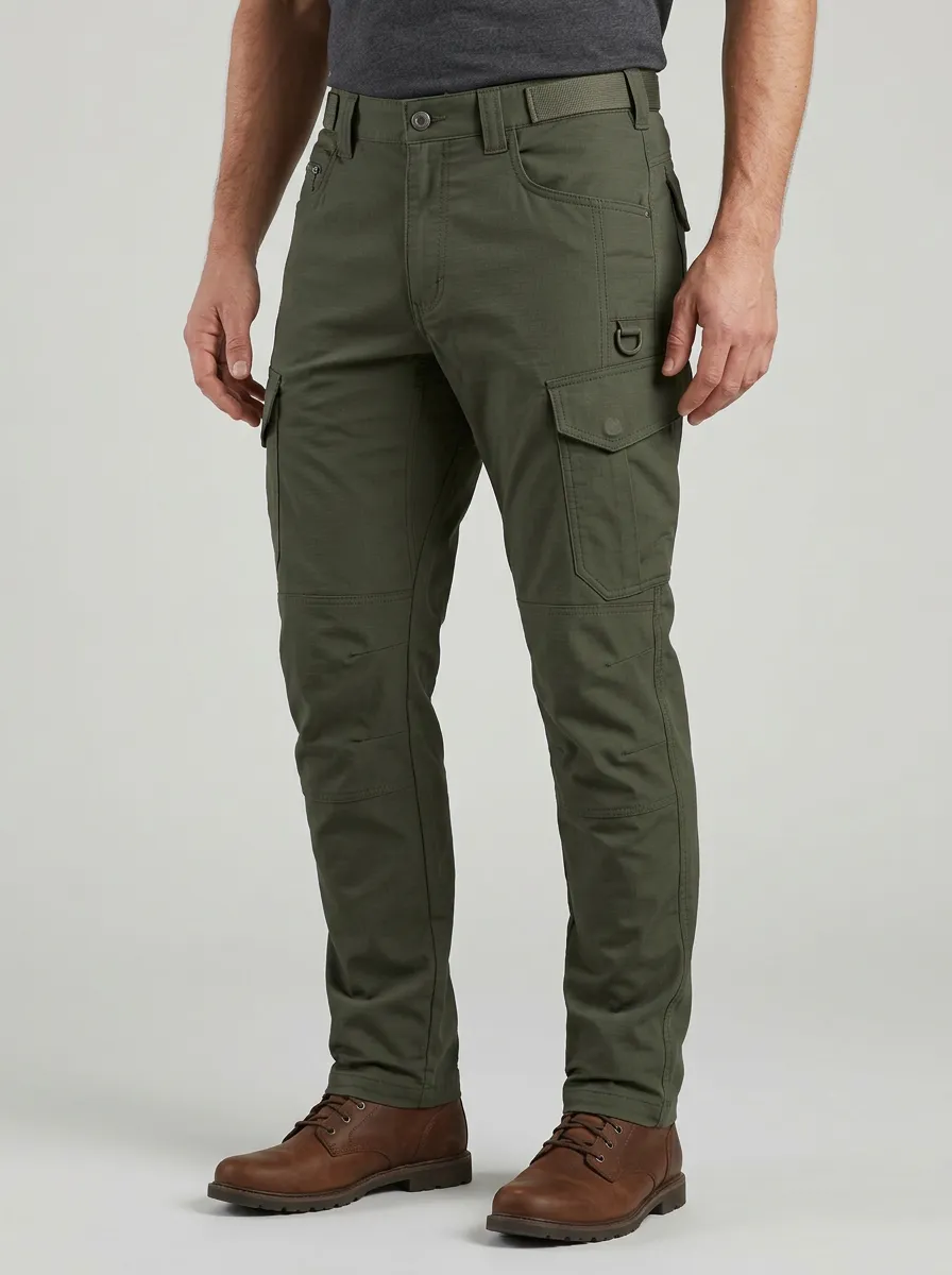 Men's Tactical Outdoor Olive Green Cargo Pants