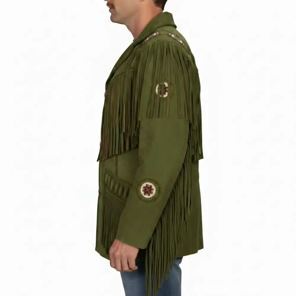 Suede Western Fringe Jacket