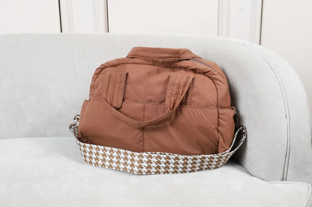 Fluffy Duffle Bag with Strap (Small)