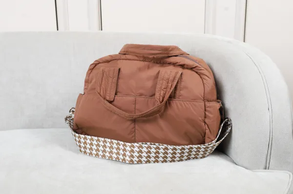 Fluffy Duffle Bag with Strap (Small)