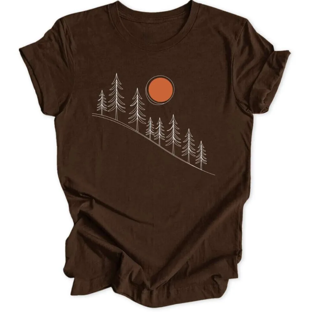 Lineart Sunrise Unisex T-Shirt