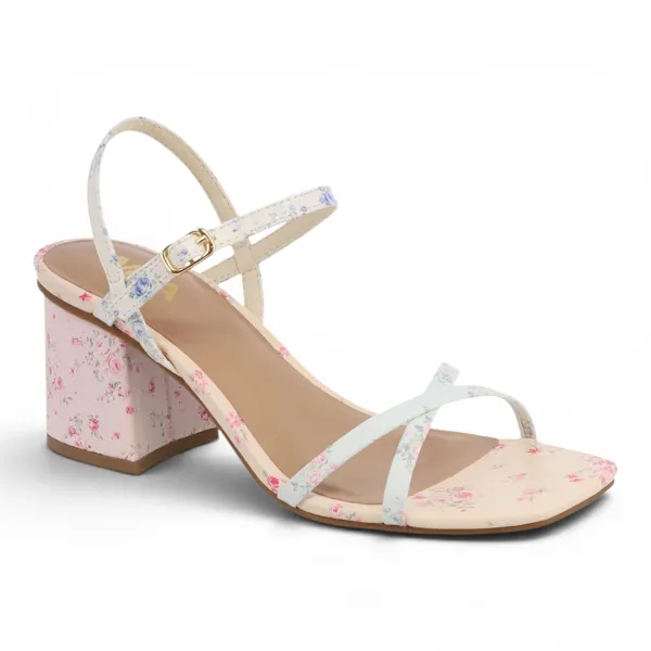 Nadalia Floral Block Heel