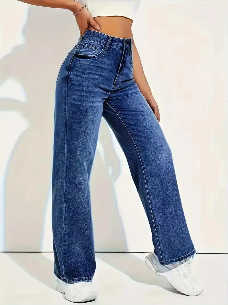Modern High Waist Everyday Casual Jeans