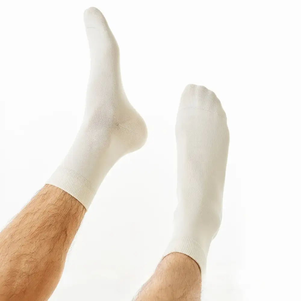 Pure Cotton Comfort Crew Socks