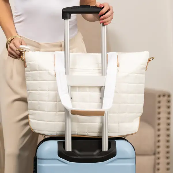 Quilted Traveler Tote Mini Clutch Bag