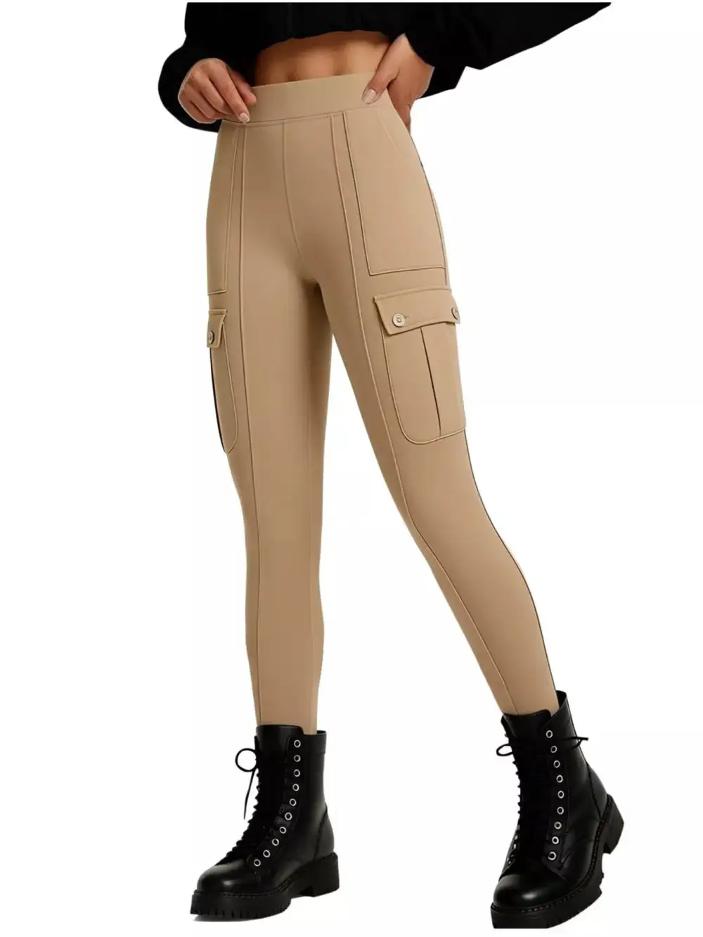 Refined High Waist Active Pants