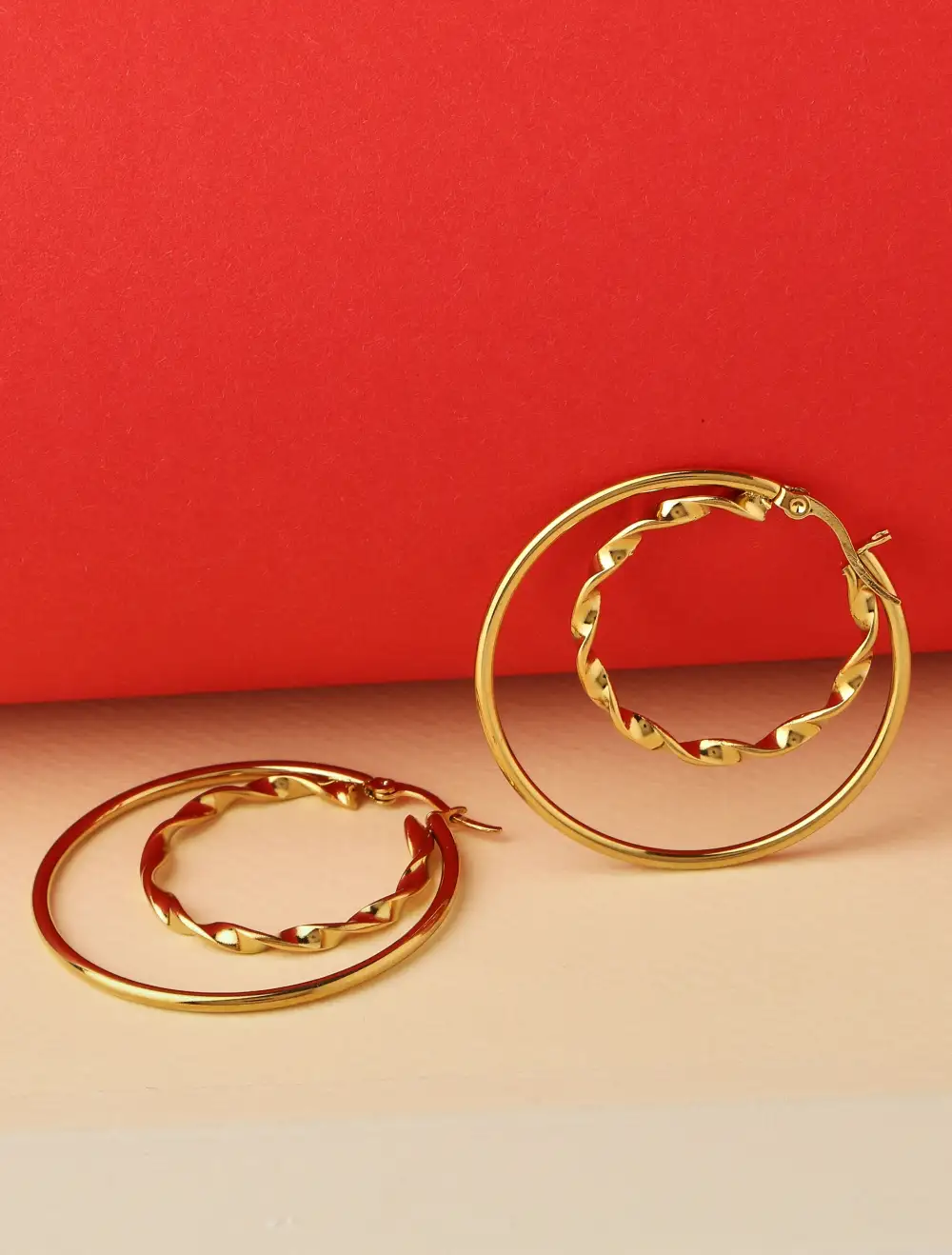 Double Detail Everyday Earrings
