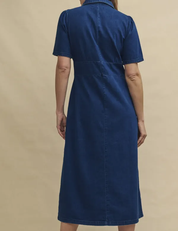 Dark Denim Midi Dress